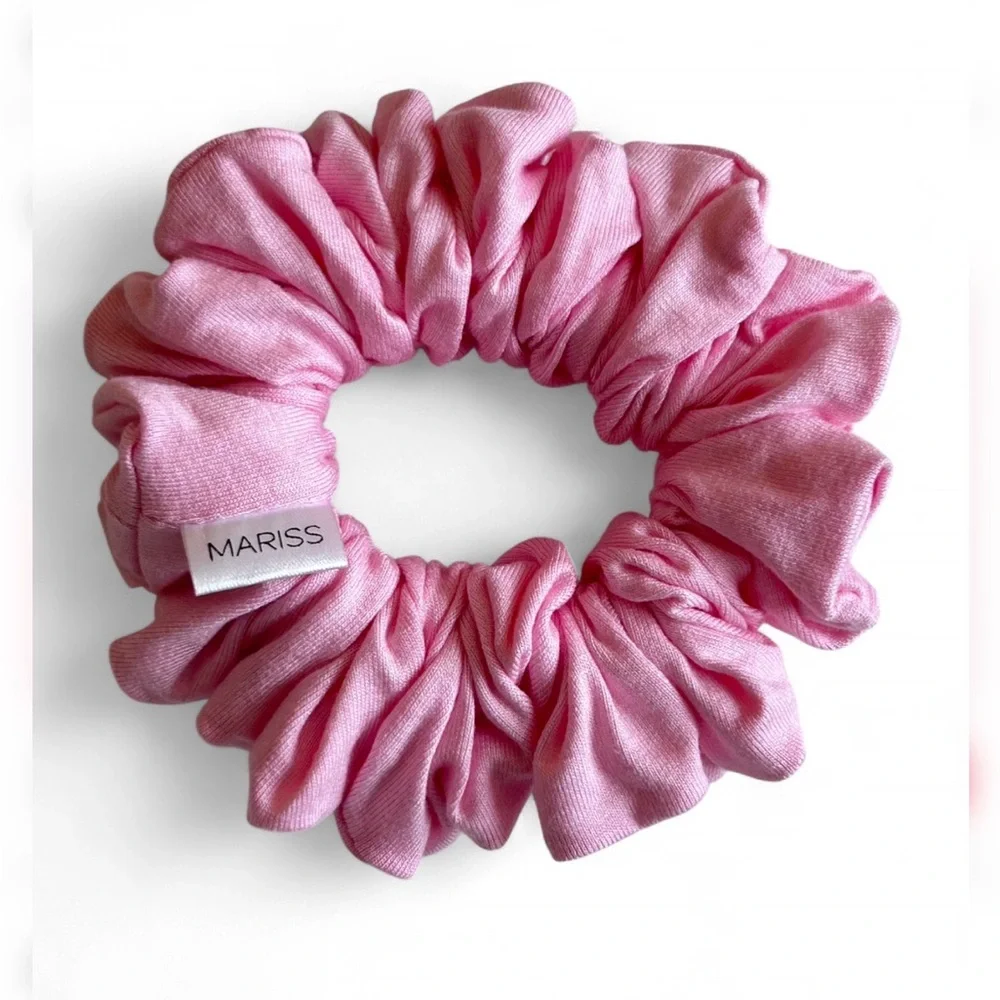 HANDMADE Pink Scrunchie And BowSet